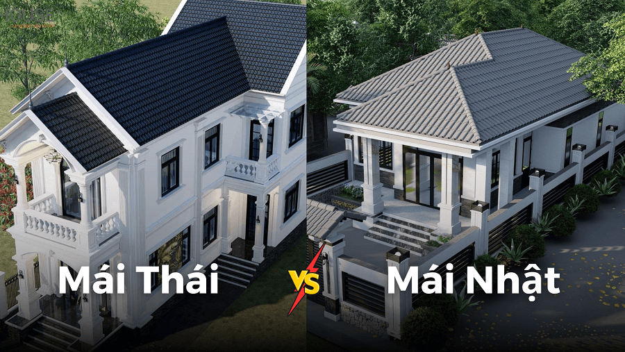 Gia chủ nên chọn xây nhà mái Thái hay nhà mái Nhật?